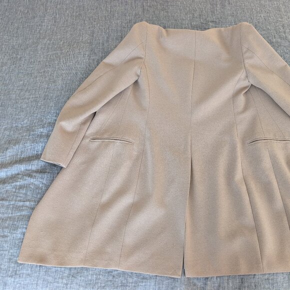 All Saints US Size 2 Wool Lyla Pea Coat in Camel Color - Picture 9 of 16